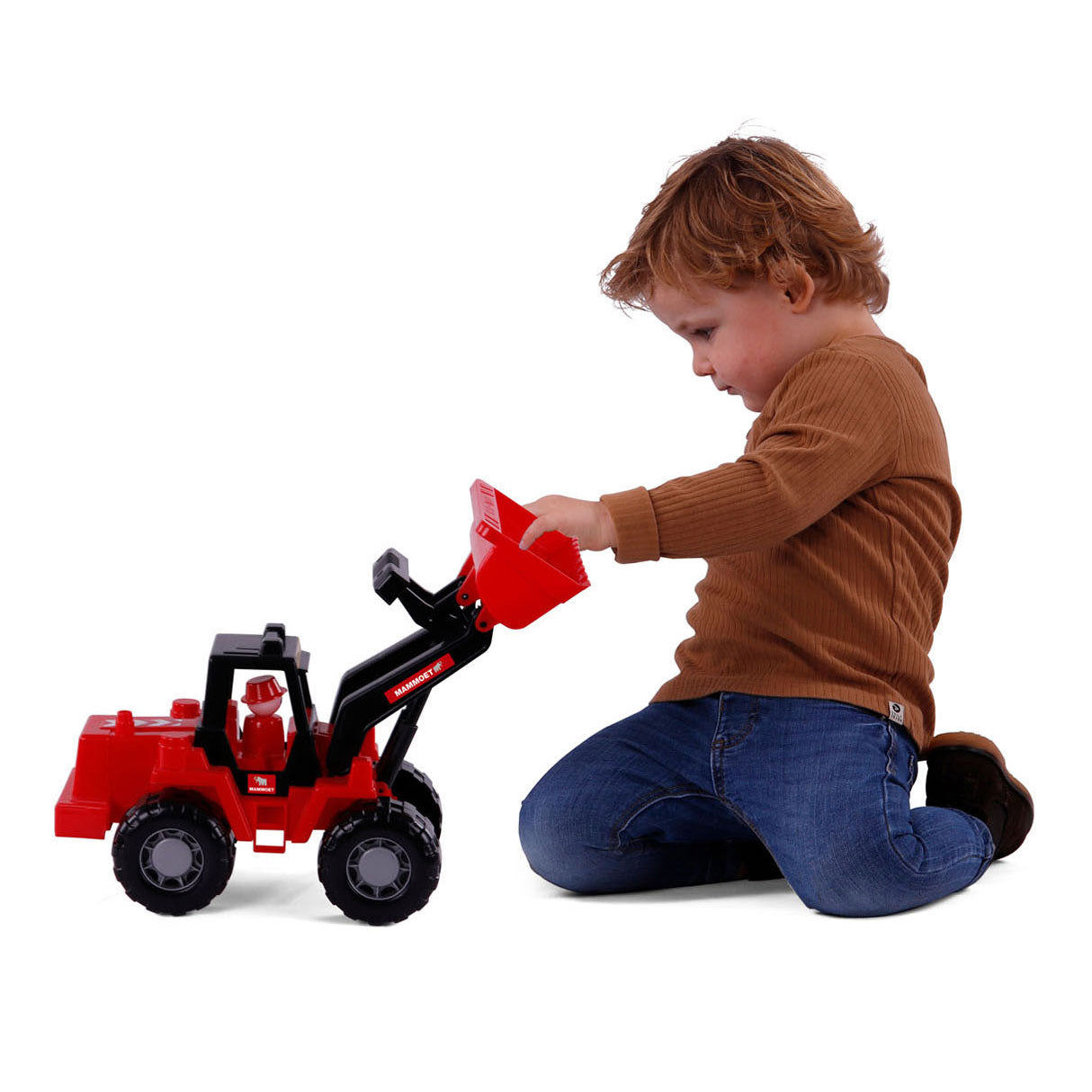 Cavallino Mammoet Excavator con figura di gioco, 42,5 cm