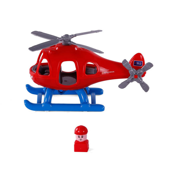 Hélicoptère de Cavallino Fire Brigade avec figure de jeu, 29,5 cm