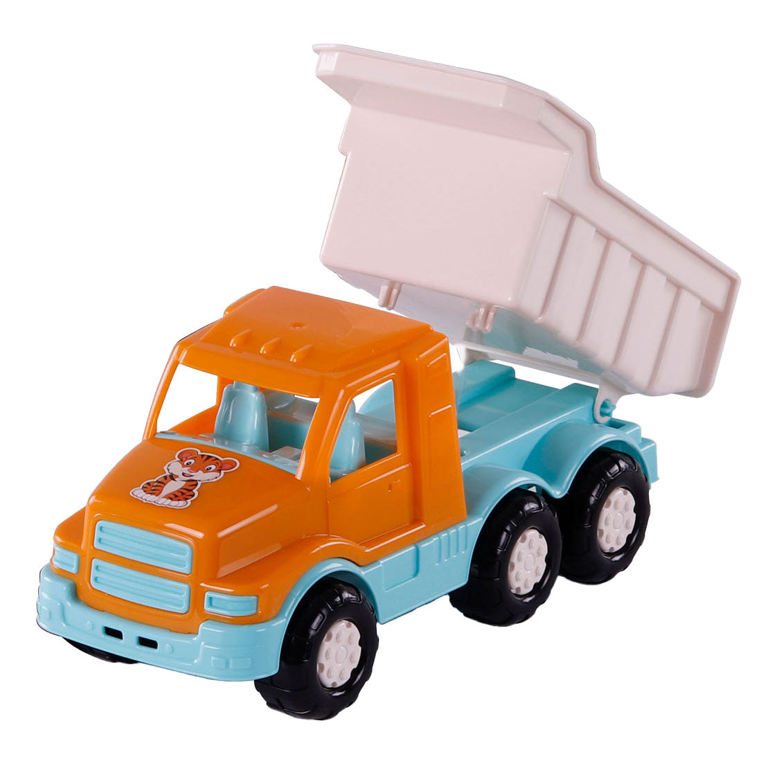 Cavallino Safari Torpedo Kiepvrachtwagen Oranje, 26.5 cm