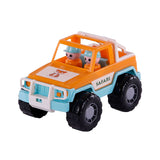 Cavallino Jeep Oranje con 2 figure di gioco