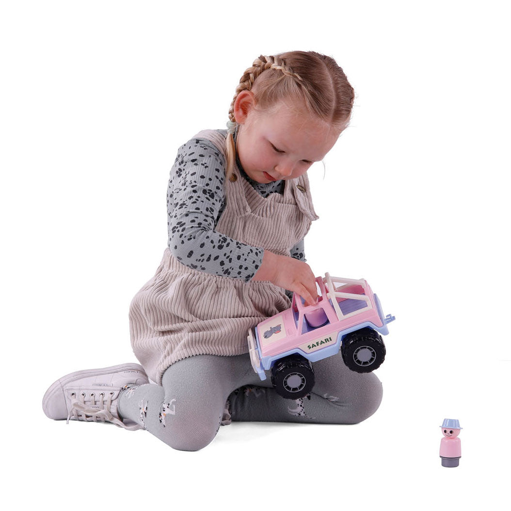 Cavallino Jeep pink with 2 play figures