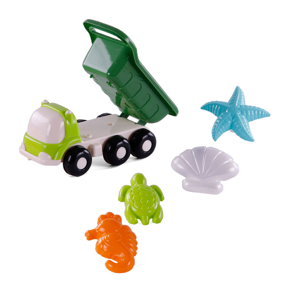 Cavallino Beach Kiepwagen with 4 sand shapes green