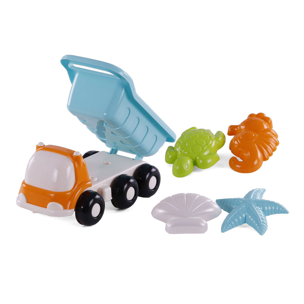 Cavallino Beach Kiepwagen with 4 sand shapes blue