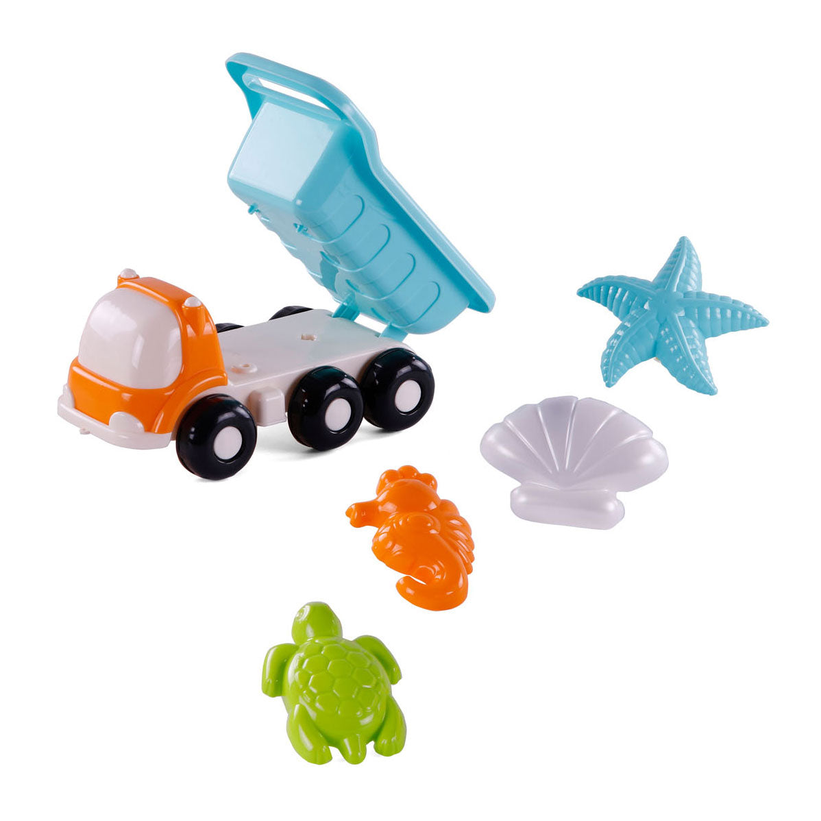 Cavallino Beach Kiepwagen with 4 sand shapes blue