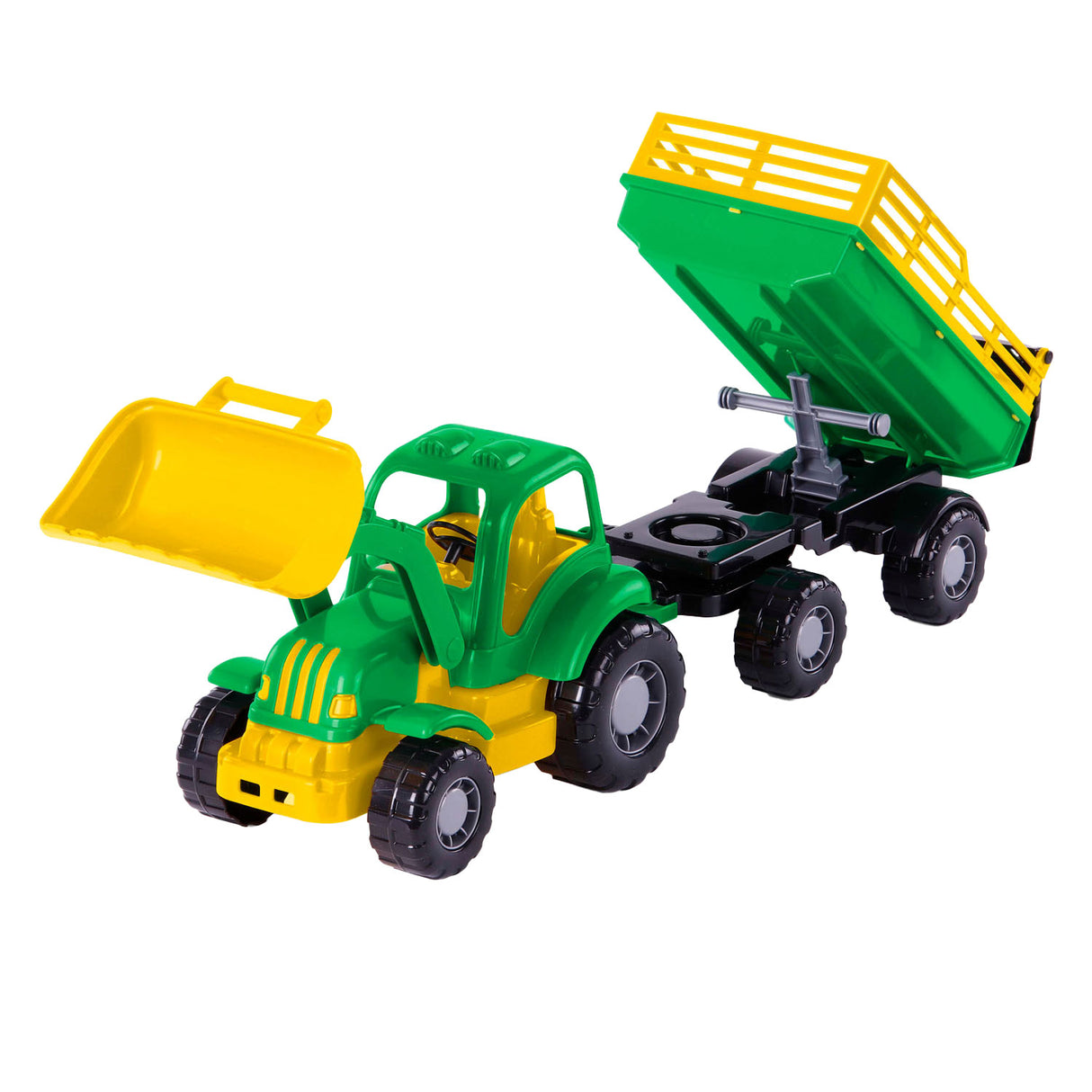 Cavallinino Classic Traktor mat Tilt Trailer, 66Cm