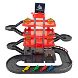 Cavallino Racing Parket Garage Red con 4 piani e auto da gioco