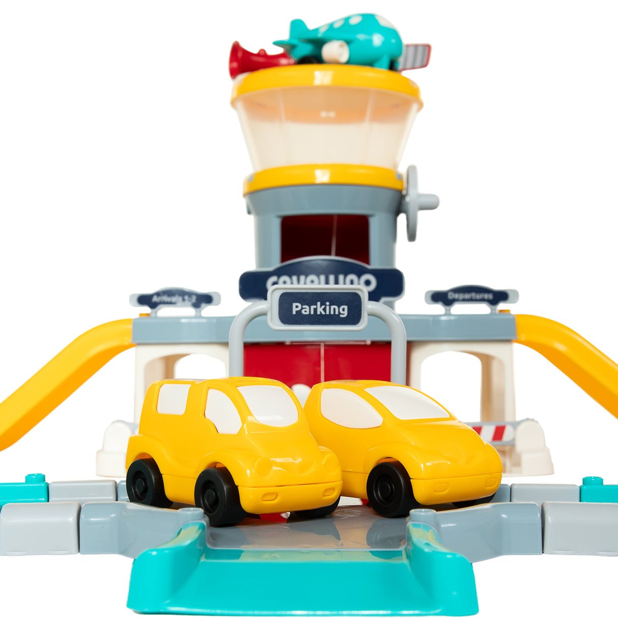 Cavallino airport with parking garage and street