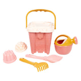 Conjunto de balde rosa castelo Cavallino, 7 peças.