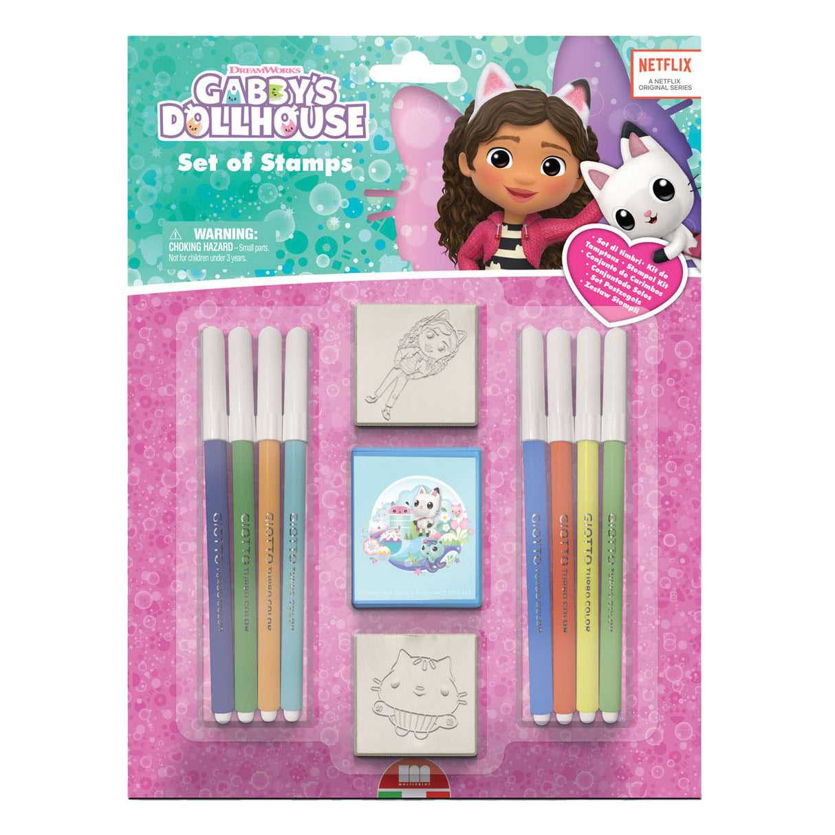 Multiprint Gabby's stamp set 11 -piece
