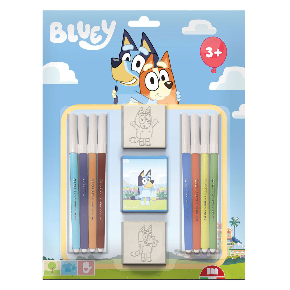Multiprint Bluey Stamp Set 11 Party
