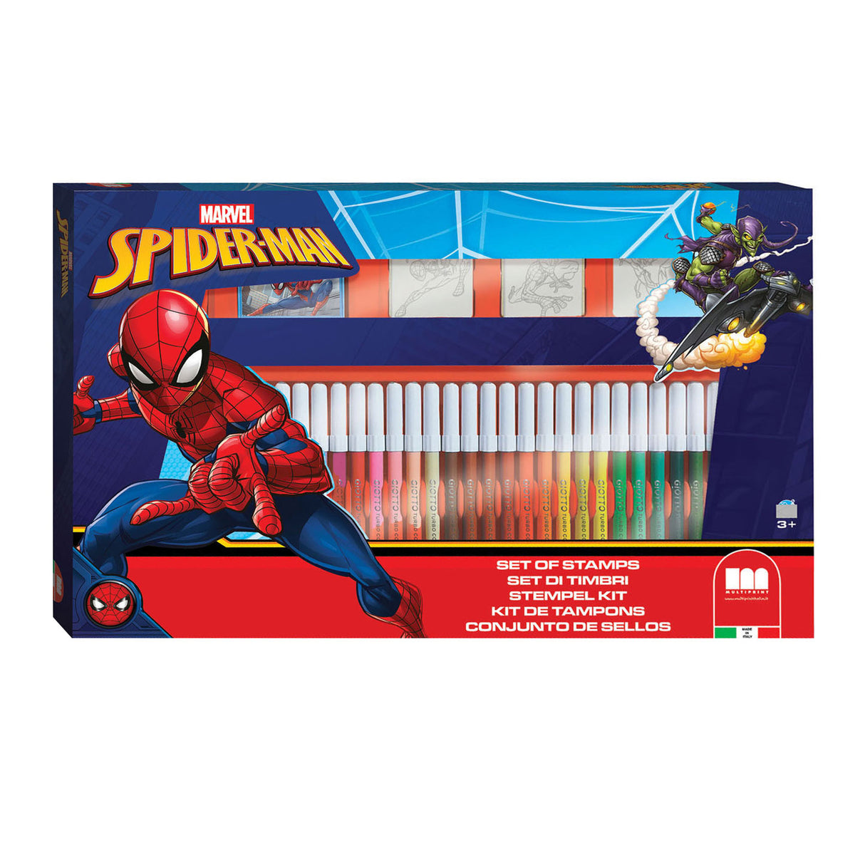 MultiPrint Spiderman Color Set z znamkami, 41DLG.