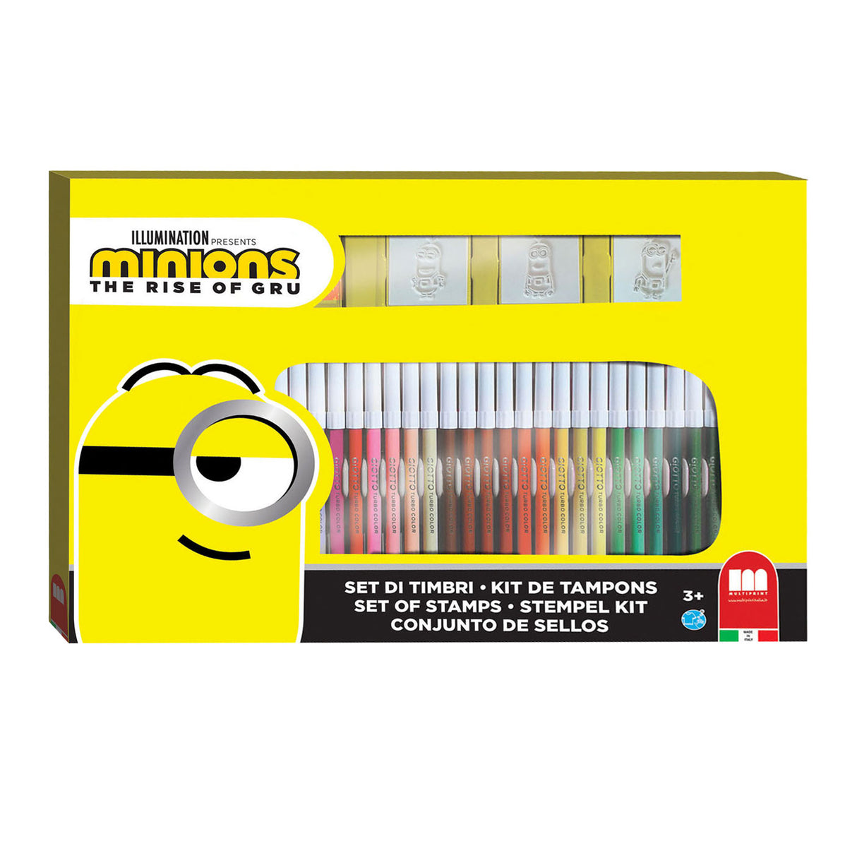 Set di colori Multiprint Minions con francobolli, 41dlg.