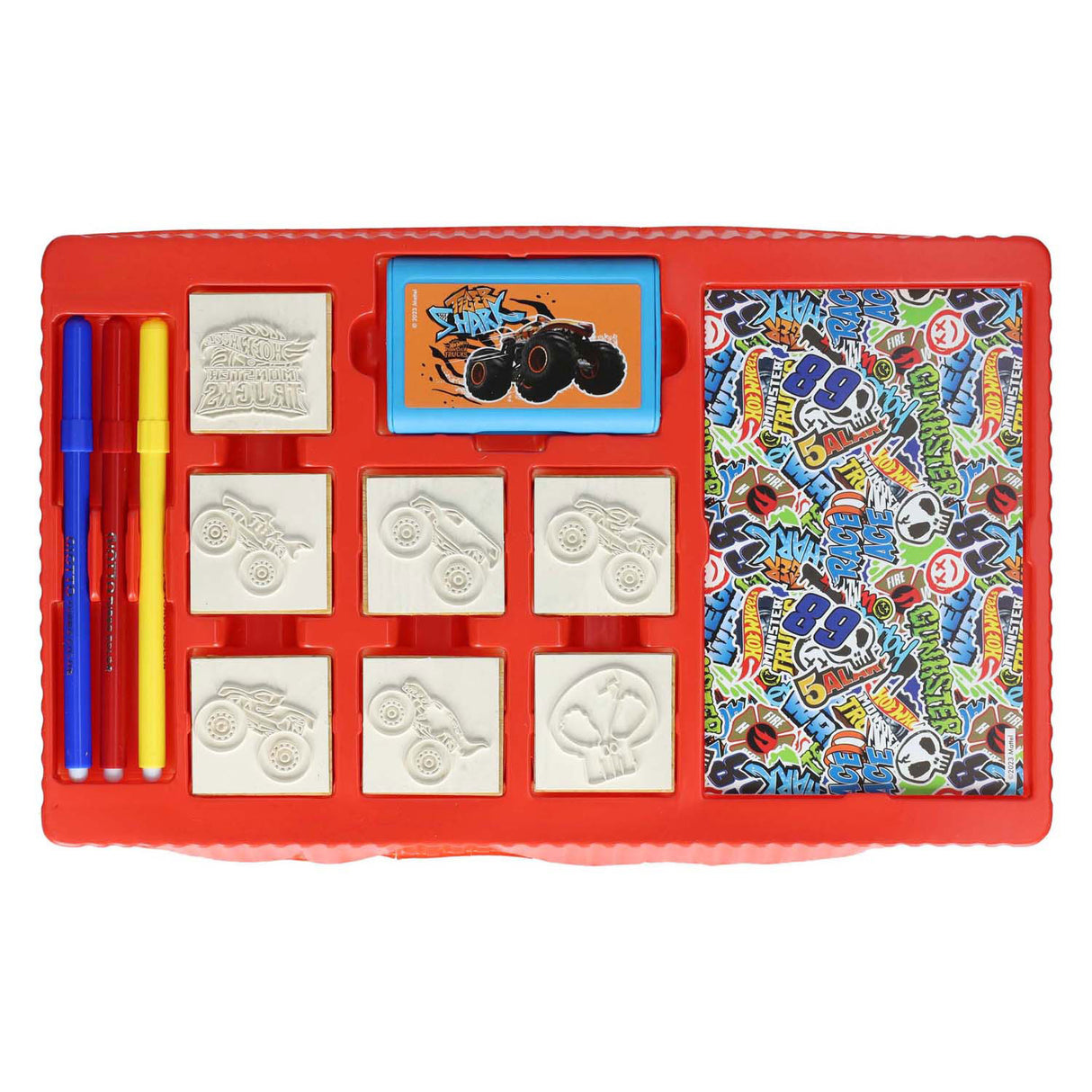 Multiprint Hot Wheels color set with stamps, 41dlg.