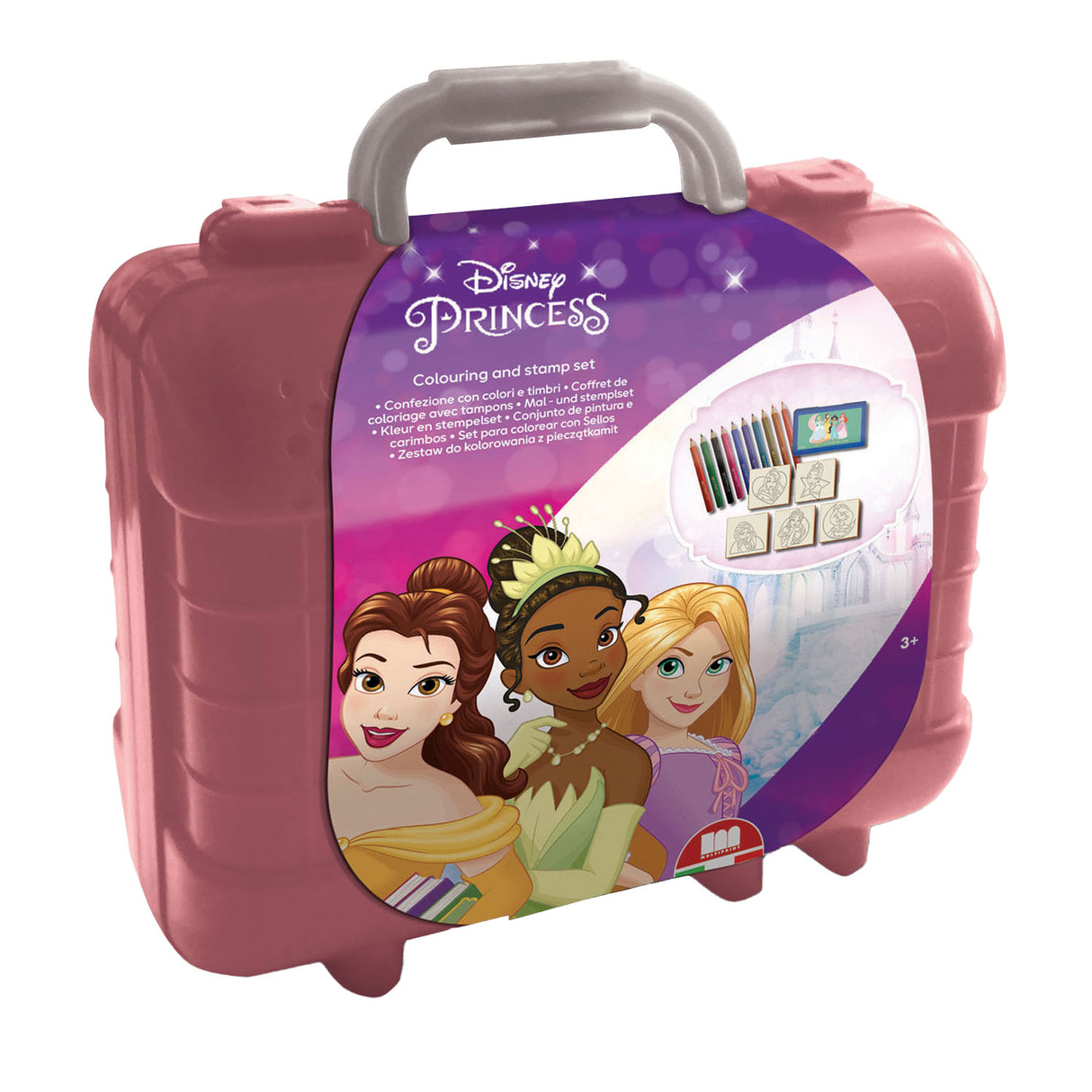 Multiprint Disney Princess Travel Stamp and Color suitcase