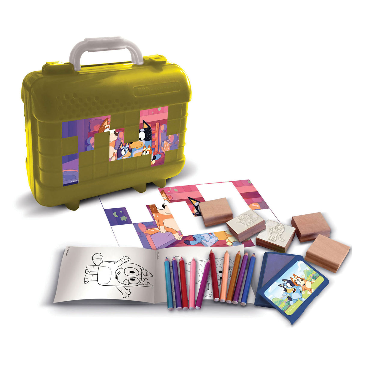 Multiprint Bluey Colors Stamp Suitcase Set