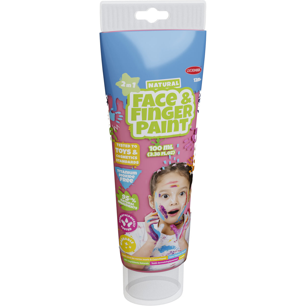 Boti Natural Fingerpaintrohr - Pink, 100 ml