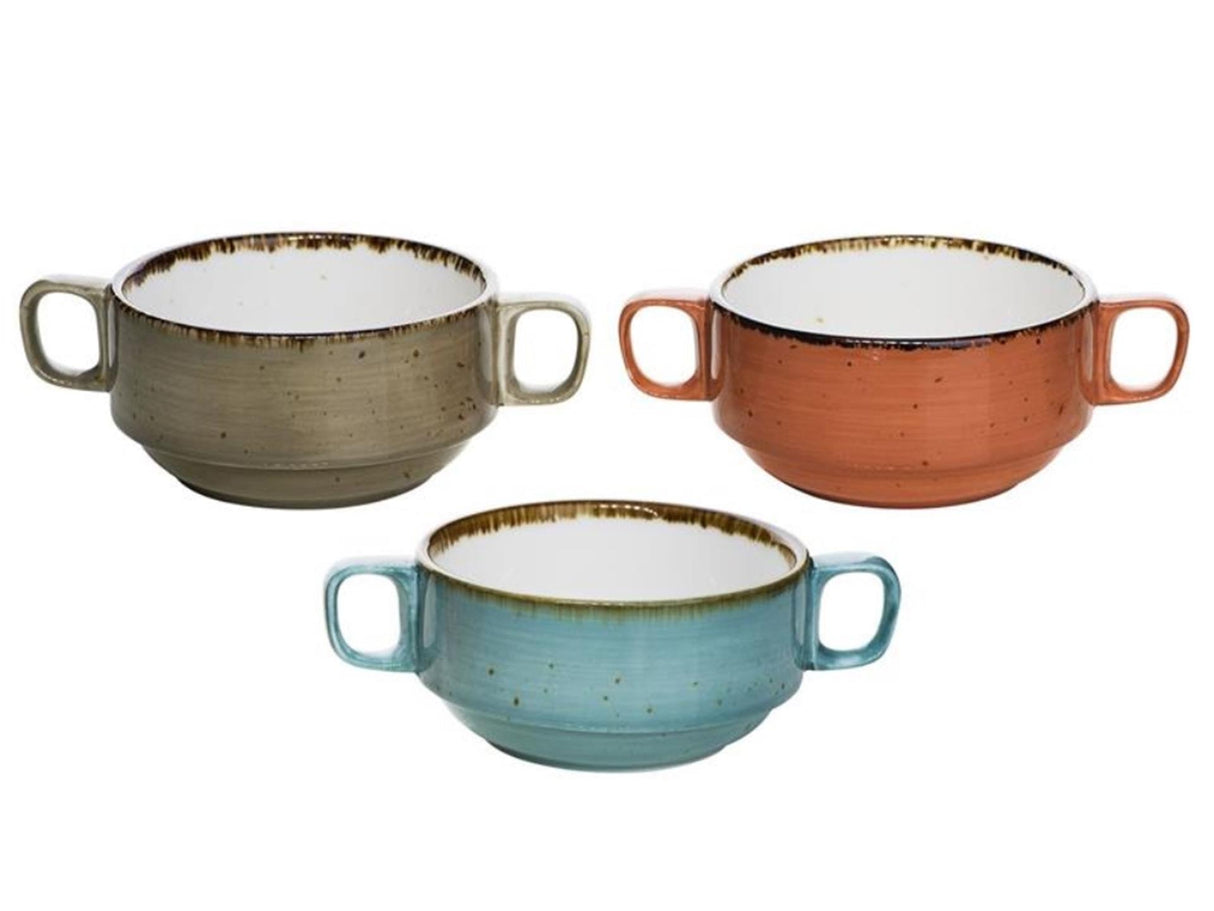 Cosy trendy brisbane soepkom ø10xh5,3cm met grepen