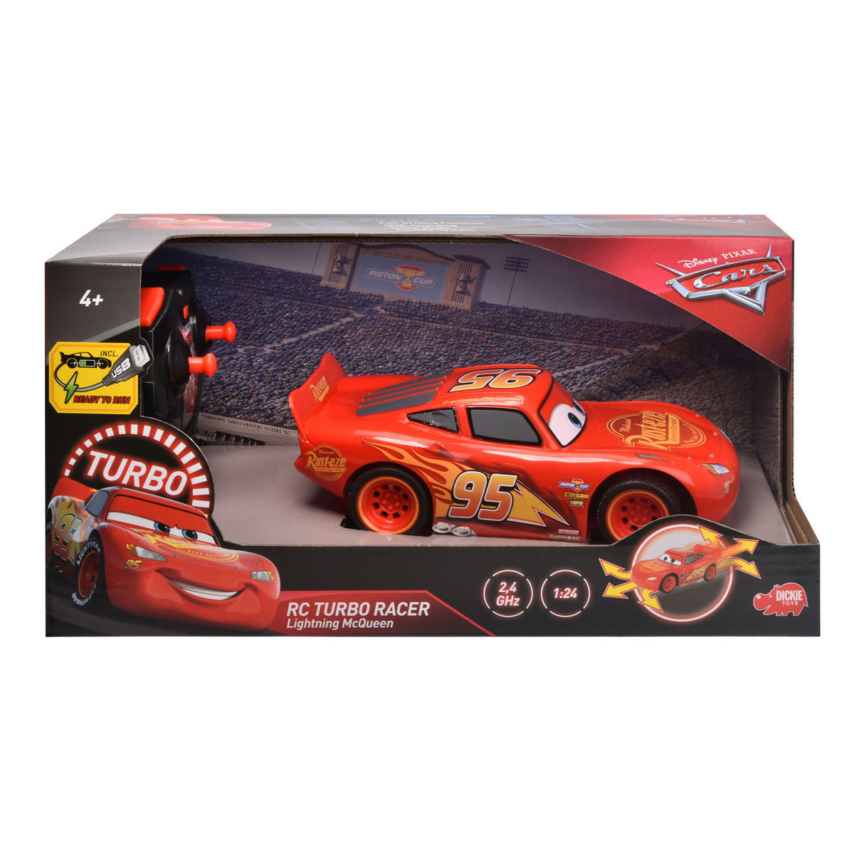 RC CARS 3 strele McQueen Turbo Racer
