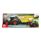 Trator de Dickie Claas com reboque de gorjeta
