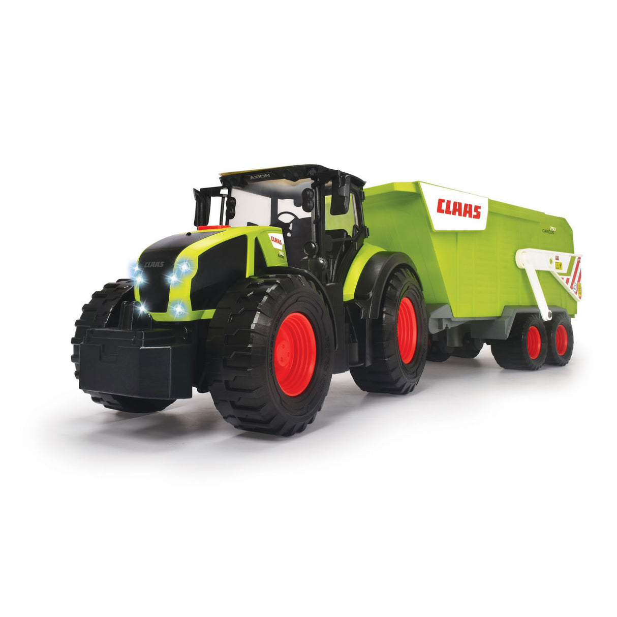 Trator de Dickie Claas com reboque de gorjeta