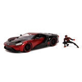 Jada Marvel Miles Morales Spiderman com Ford GT Auto 1:24 2017