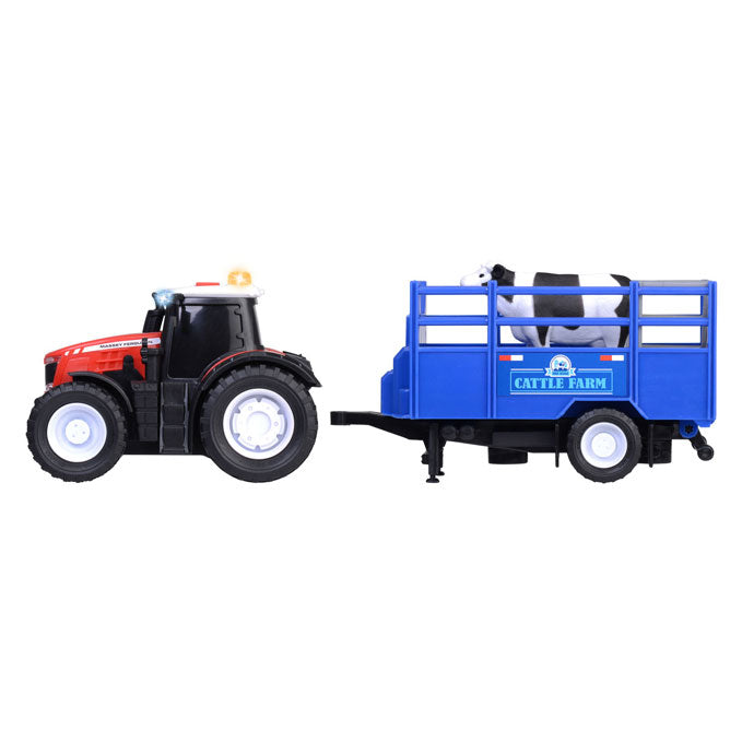 Dickie Massey Ferguson Tractor con remolque de animales