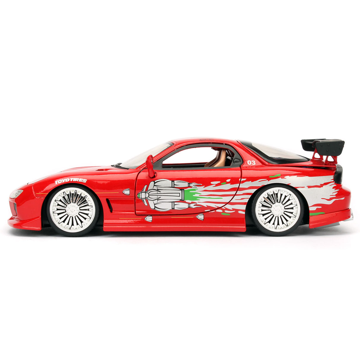 Jada muere el elenco rápido Furious 1993 Mazda RX-7 1:24