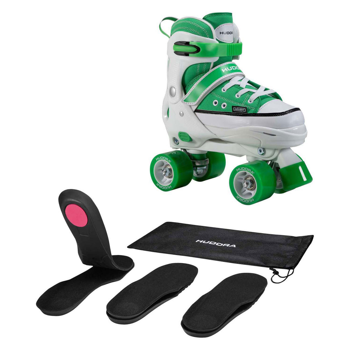 Hudora roller skating sneaker green, size 36-39