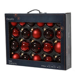 Decoris kerstballenset glas ossenbloed 21-delig