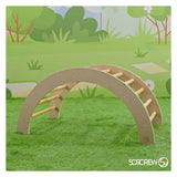 Houten boogklimmen 2-in-1