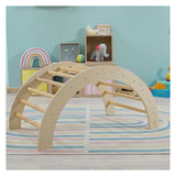 Houten boogklimmen 2-in-1