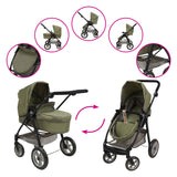 2-in-1 poppenwagen
