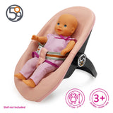 3-in-1 poppenautostoel - roze