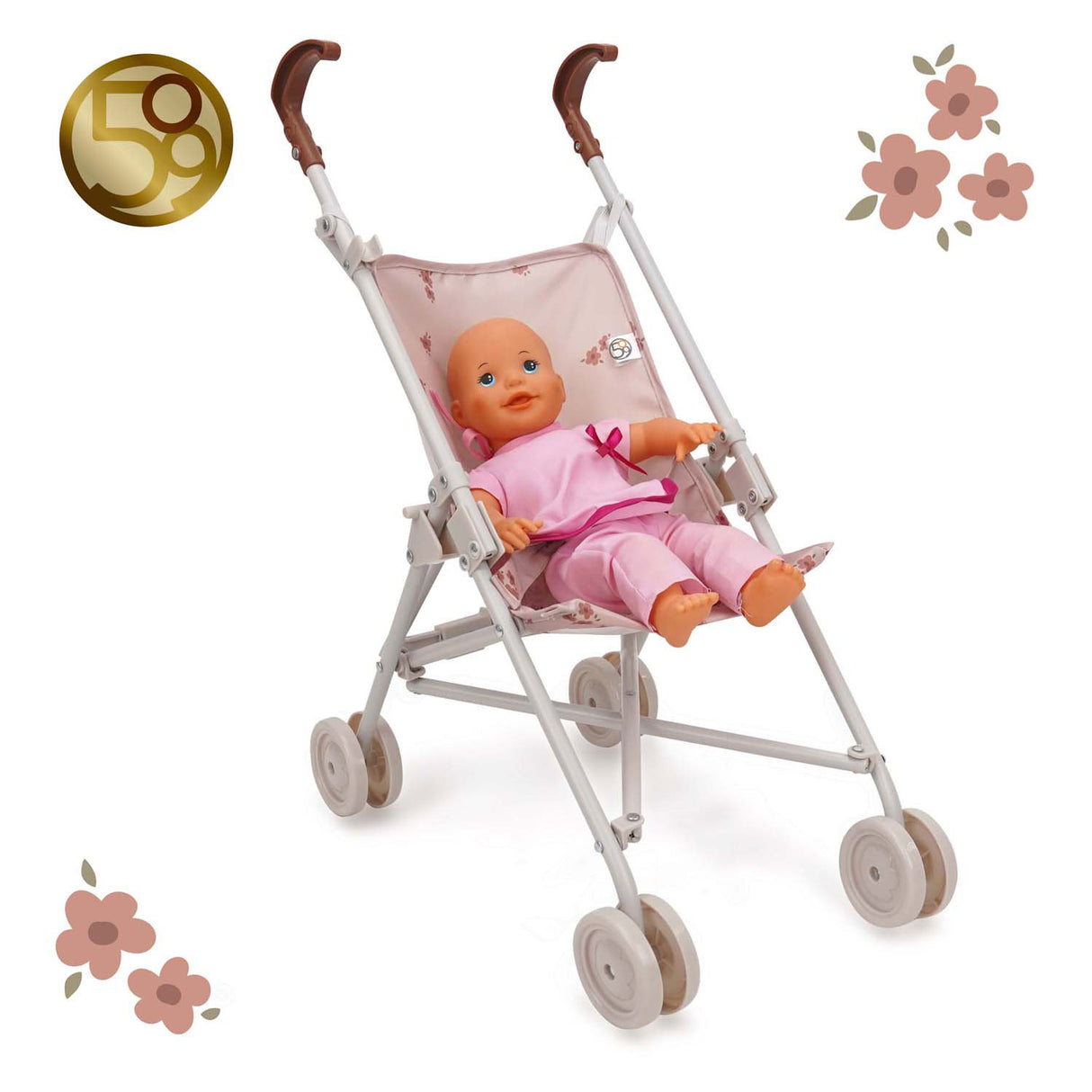Buggy poppenwagen ballet flora