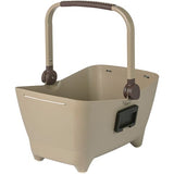 Basil Buddy KF - dog bicycle basket - front - biscotti brown