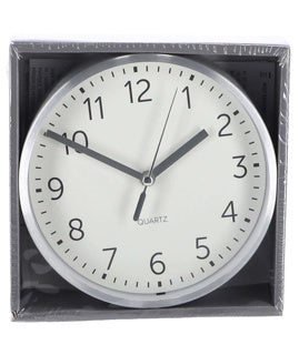 Wall clock aluminum 150 x 40 mm assorti