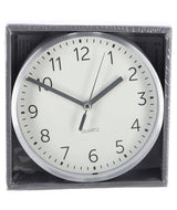Wall clock aluminum 150 x 40 mm assorti