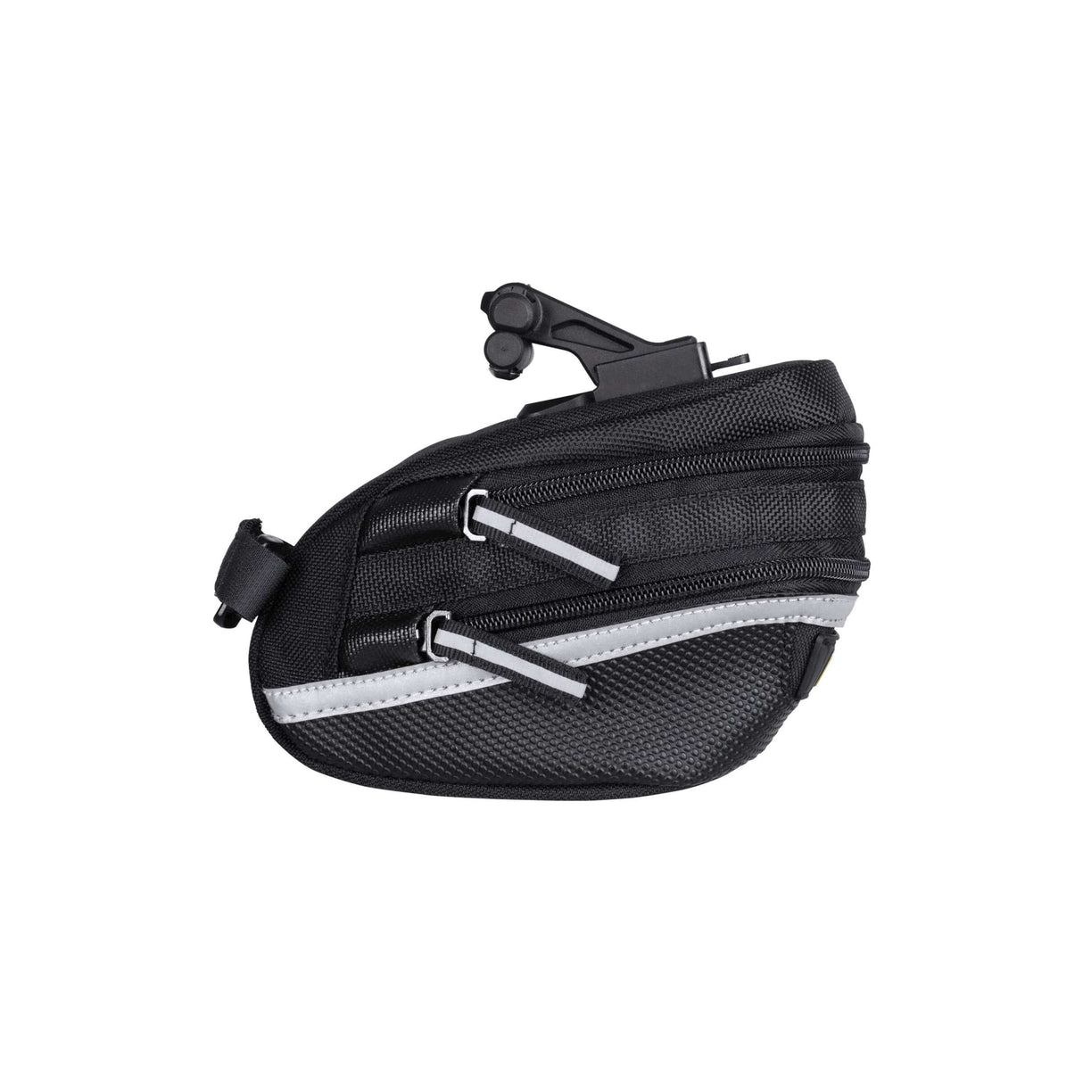 Sacca da sella topak wp ii m, nero, acqua -repellente, poliestere, adattatore, 1,25 litri, clic rapido, riflettente, 152G