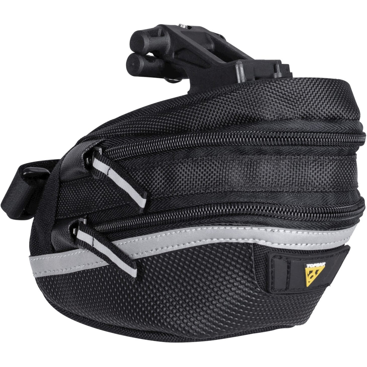 Topeak Saddle Bag WP II M, Črna, voda -repelent, poliester, adapter, 1,25L, QuickClick, Refling, 152G