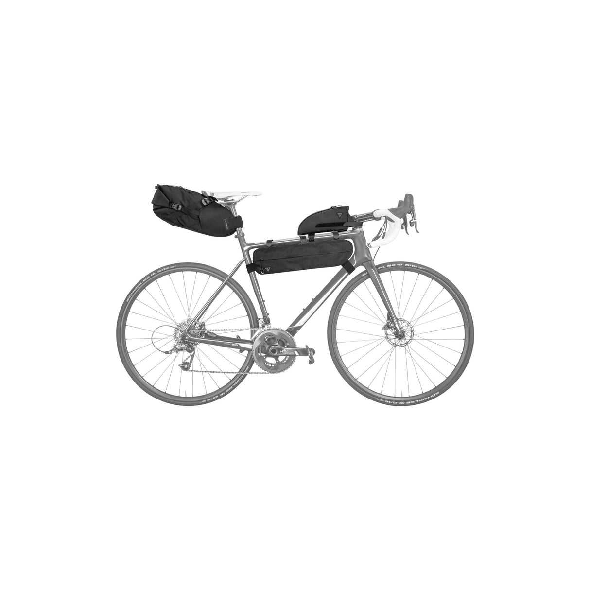 „Topeak Frametas MidLoader 6L ZW“, nailono dirželiai, juodi