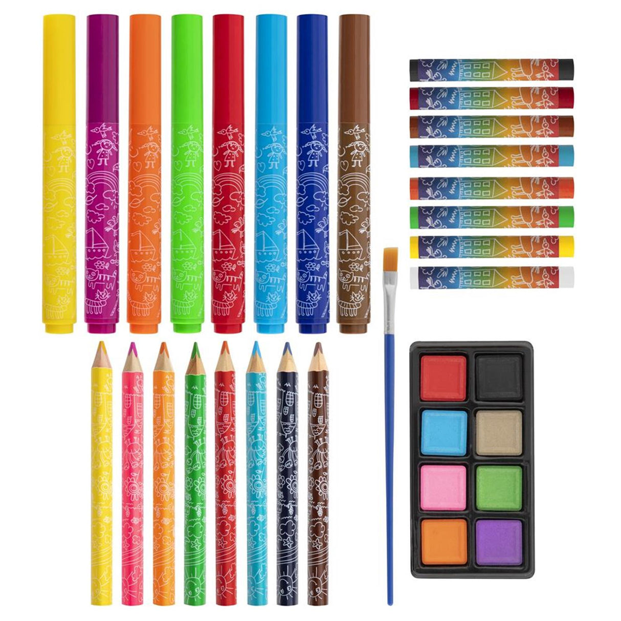 Otroci obarvajo svoj barvni kovček, 33dlg.