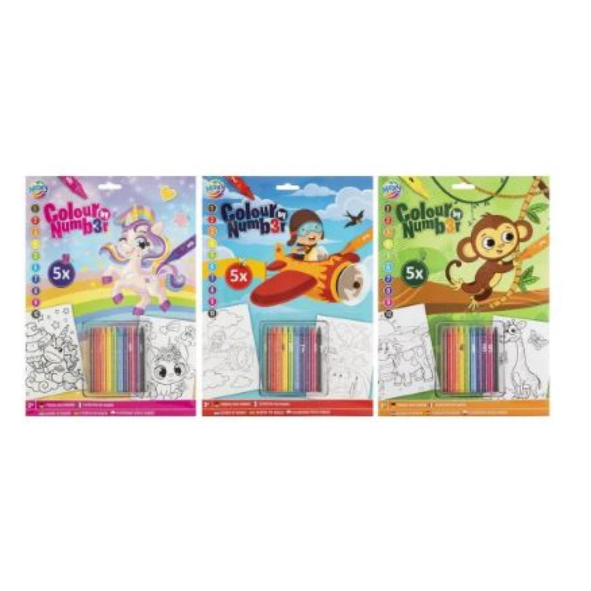 Moxy kleuren op nummer a4