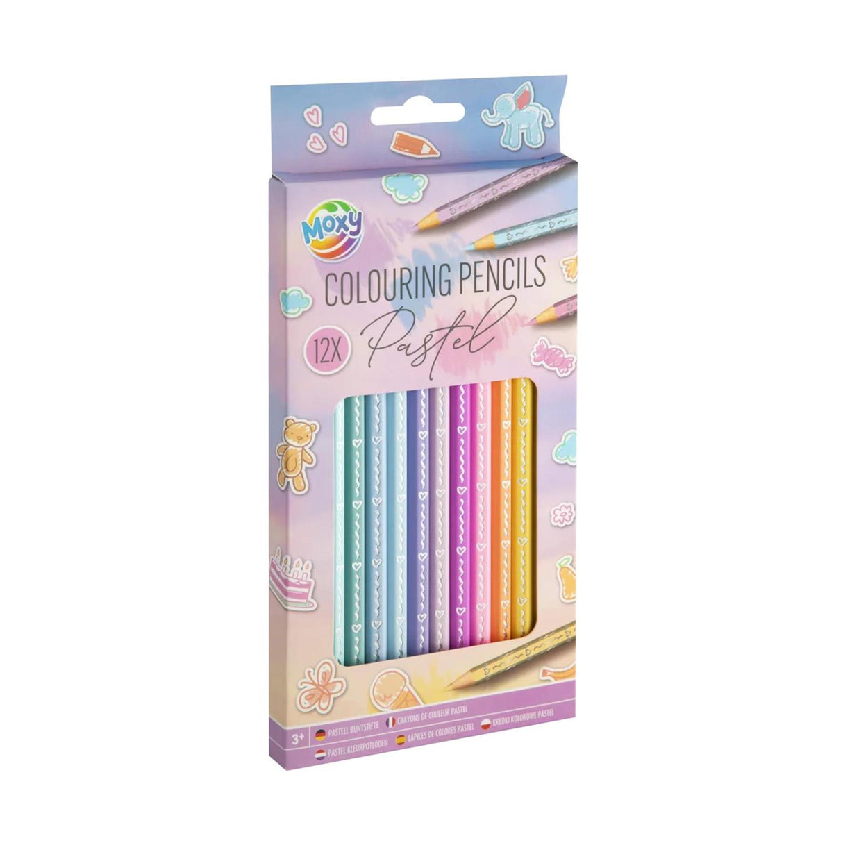 Pastello matite colorate Creative Company, 12 pz.