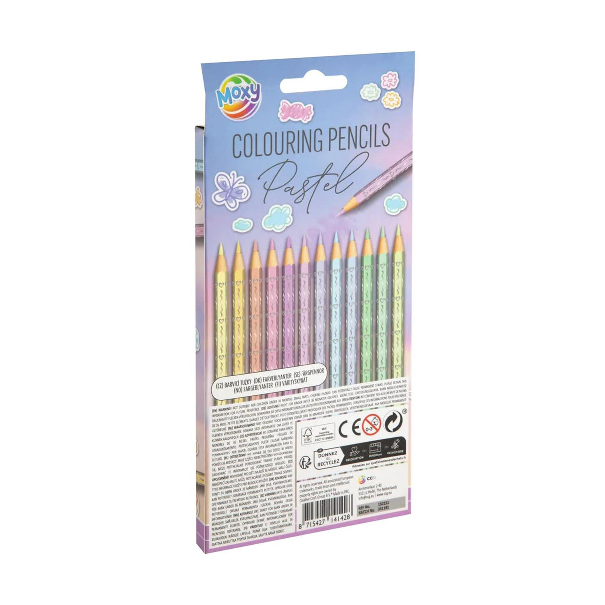 Pastello matite colorate Creative Company, 12 pz.