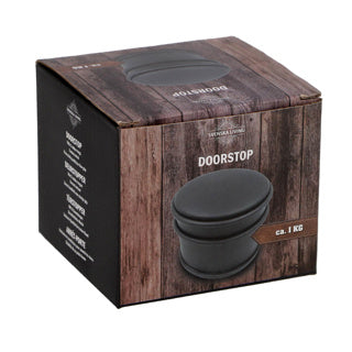 Fermaporta Svenska living ø9x7,5 cm nero opaco | 2 pezzi