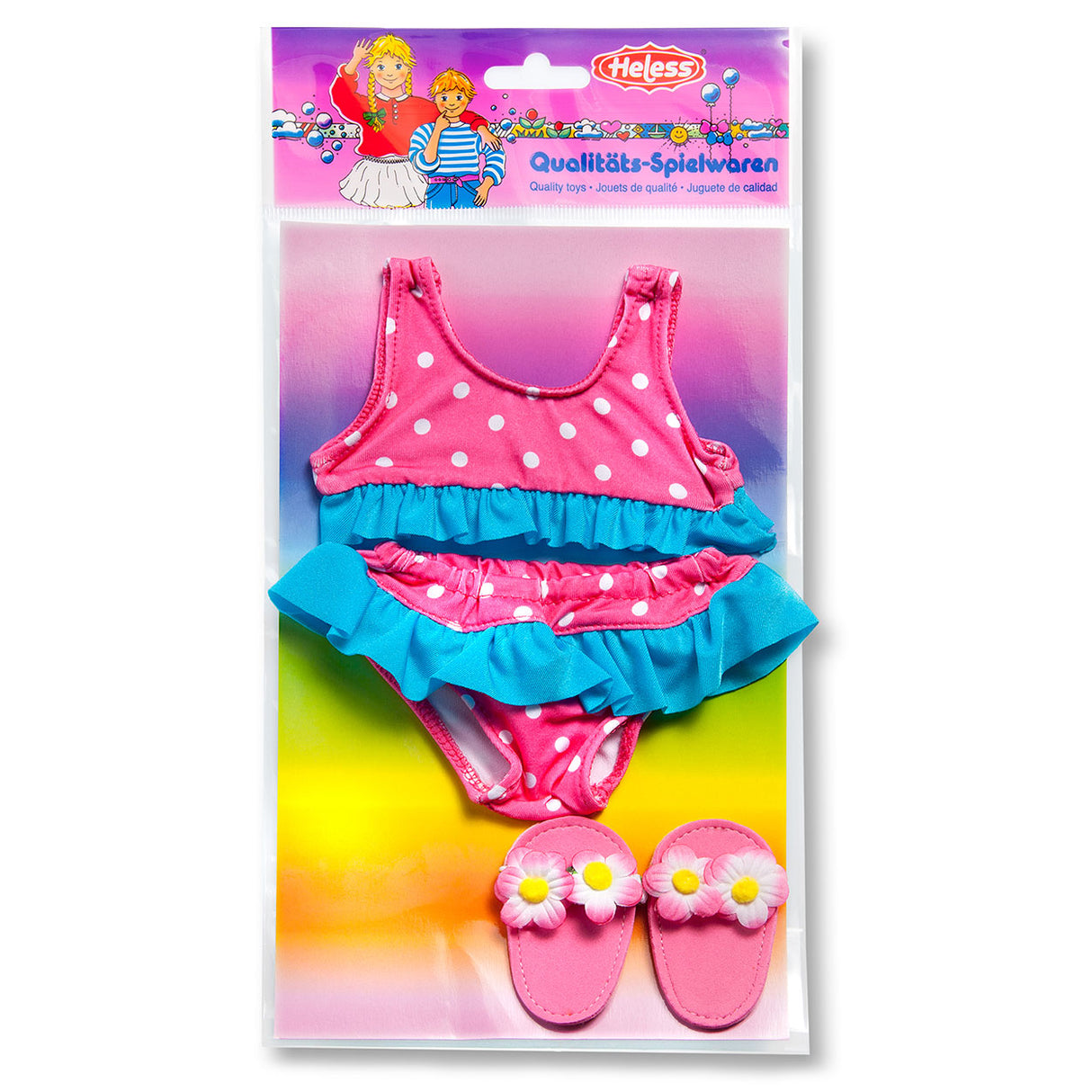 Dollbikini with slippers, 28-35 cm