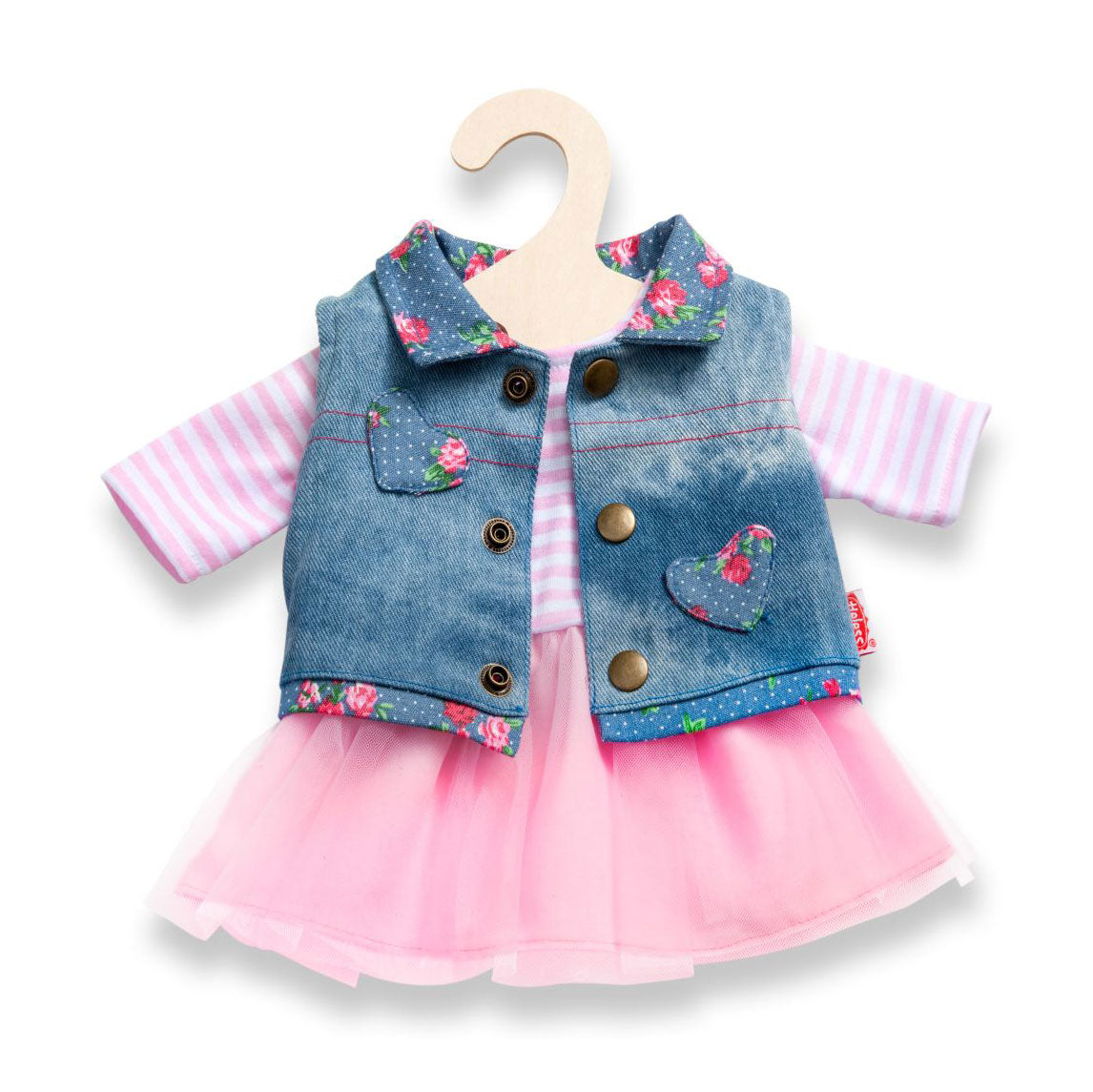 Heless doll dress with waistcoat, 35-45 cm