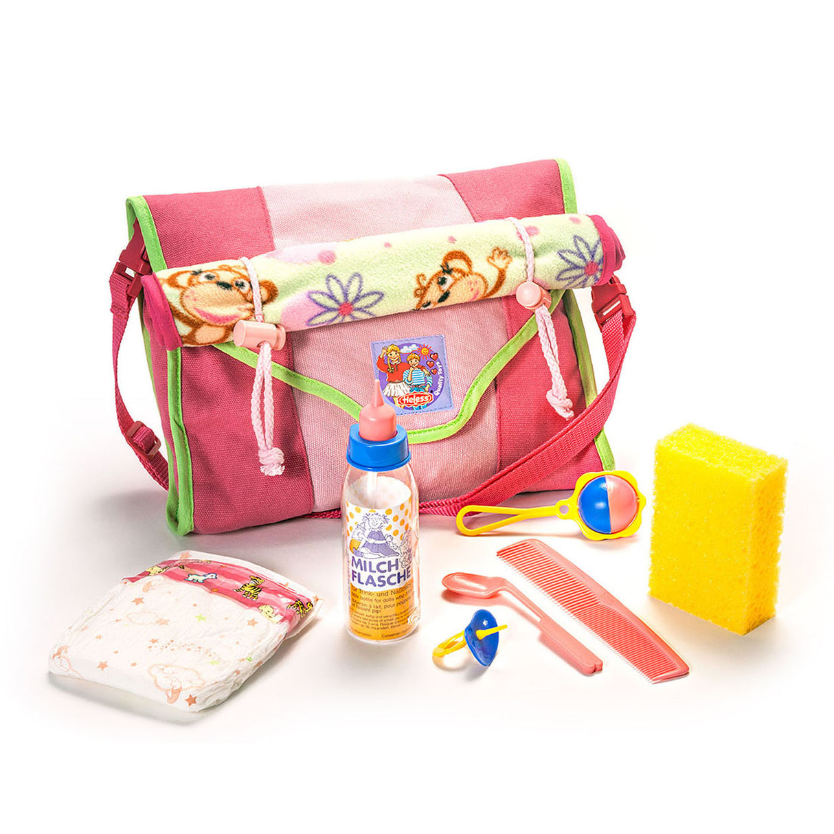 Sac de soins des poupées Heless avec accessoires