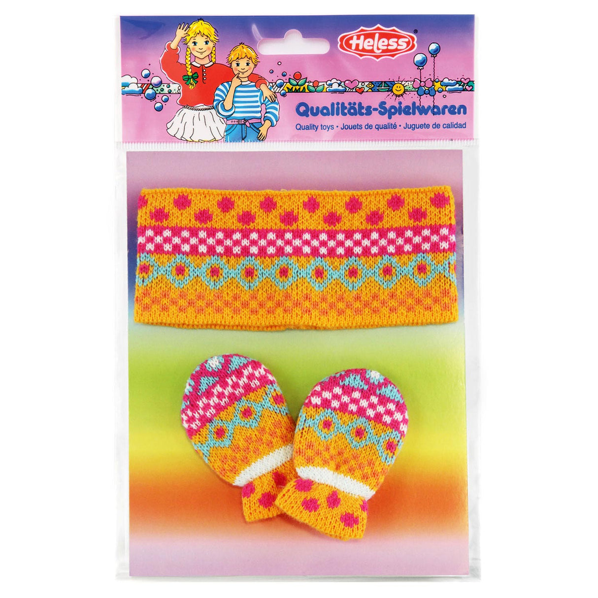 Dolls headband with mittens, 35-45 cm