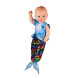 Heless doll dress mermaid with sequins, 35-45 cm